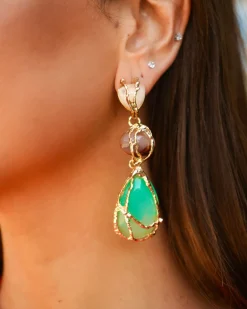 Feversave Pendientes Adara verde