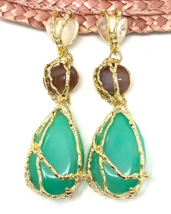 Feversave Pendientes Adara verde