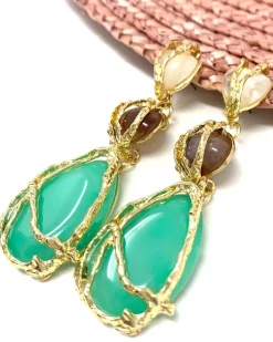Feversave Pendientes Adara verde