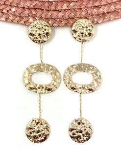 Feversave Pendientes Linares dorado