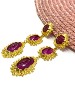 Feversave Pendientes Olivia buganvilla