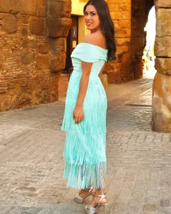 Feversave Vestido Afrodita Verde Agua