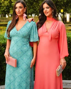 Feversave Vestido Bimba Coral
