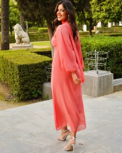 Feversave Vestido Bimba Coral