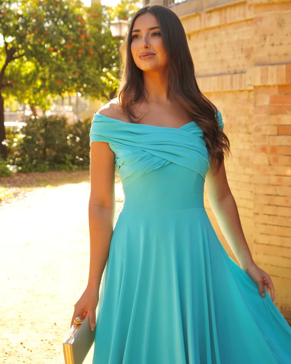 Feversave Vestido Casmir Turquesa