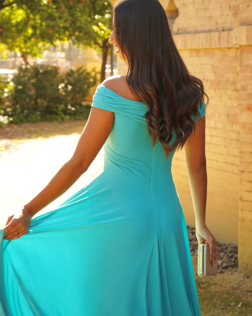 Feversave Vestido Casmir Turquesa