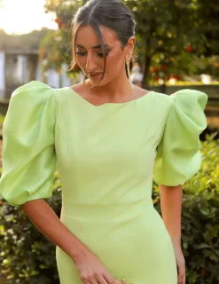 Feversave Vestido Cuba Verde Manzana