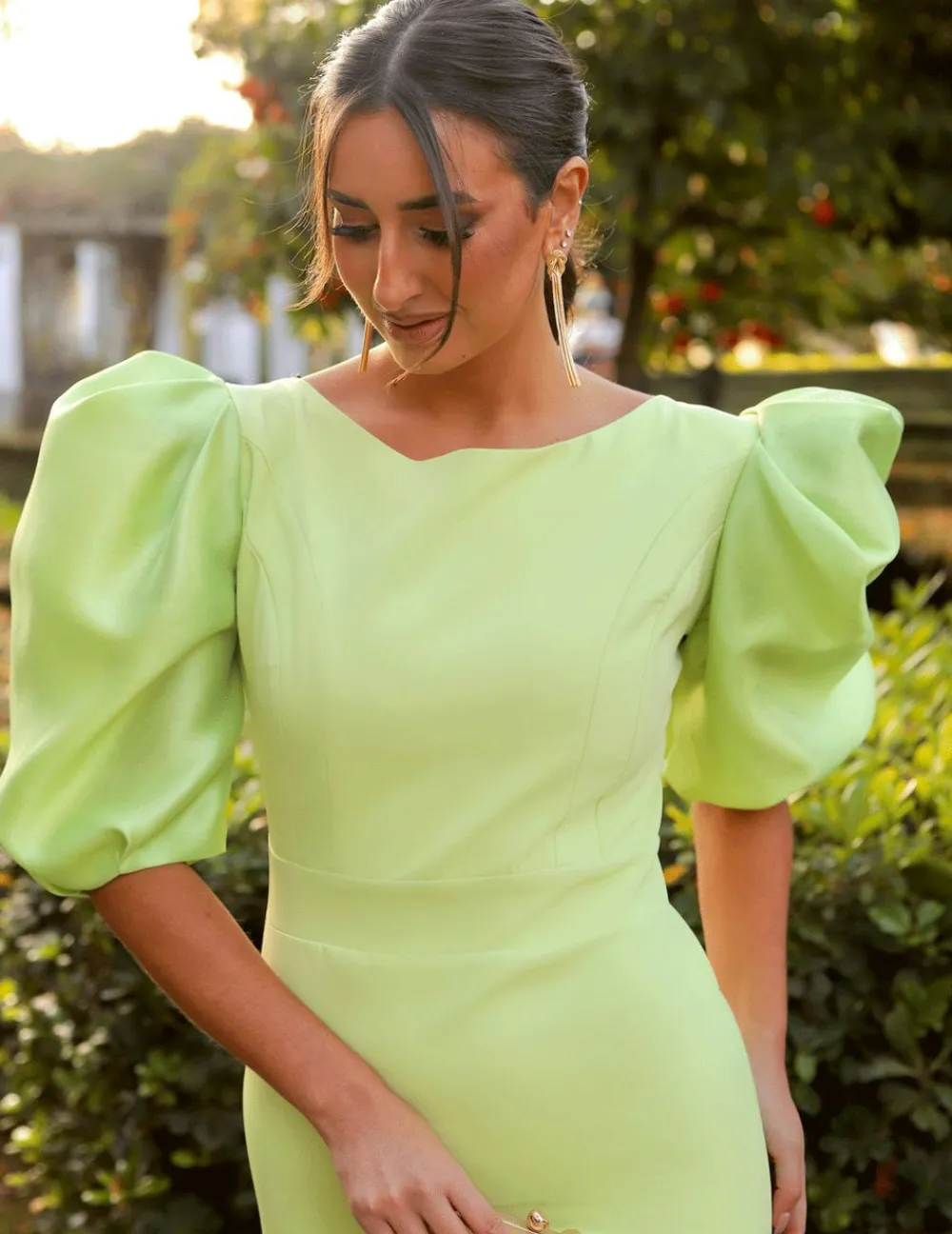 Feversave Vestido Cuba Verde Manzana