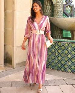 Feversave Vestido Galistea Rosa