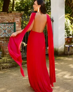 Feversave Vestido Luz Rojo