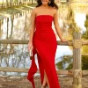 Feversave Vestido Margot Rojo