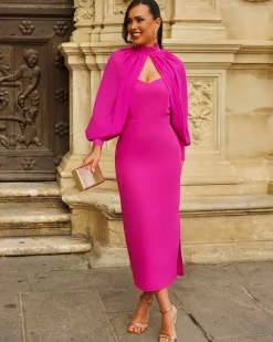 Feversave Vestido Marisol Fucsia