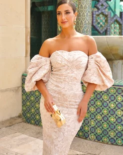 Feversave Vestido Selena Beige