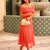 Feversave Vestido Simona Coral