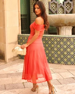 Feversave Vestido Simona Coral