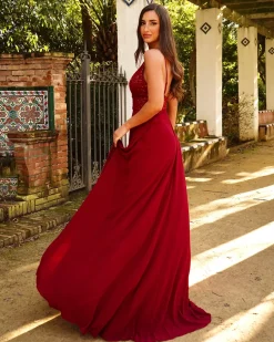 Feversave Vestido Valentina Rojizo